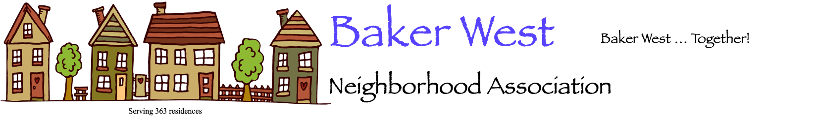 Baker West Neighborhood Association banner image
