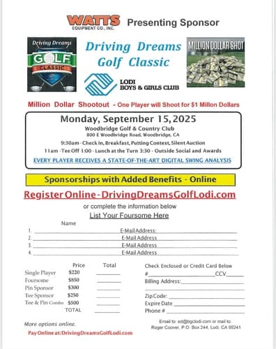 Driving Dreams Golf Course - Lodi Boys & Girls Club | MyGovTools.org