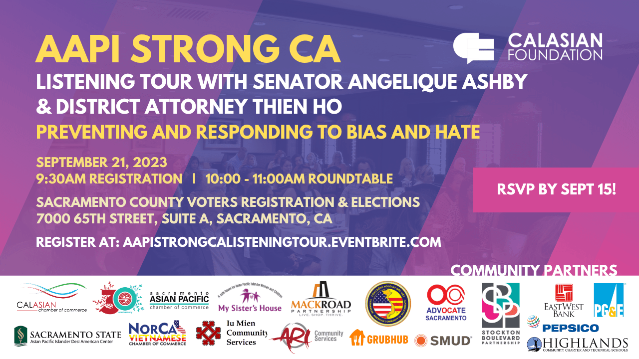 AAPI Strong CA: Listening Tour with Senator Angelique Ashby and District Attorney Thien Ho