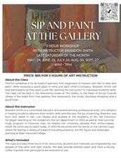 The Gallery AG Sip & Paint Series