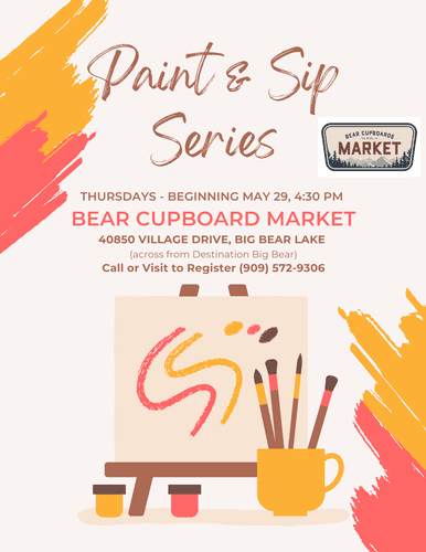 Paint and Sip at Bear Cupboards Market