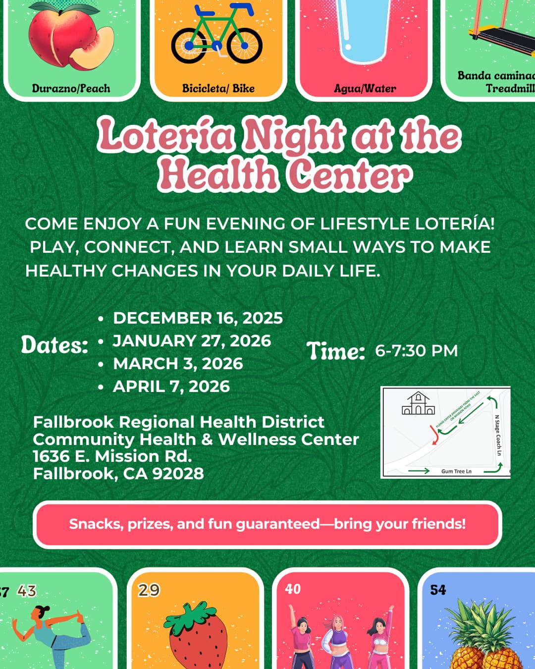 Loteria Night at the Health Center