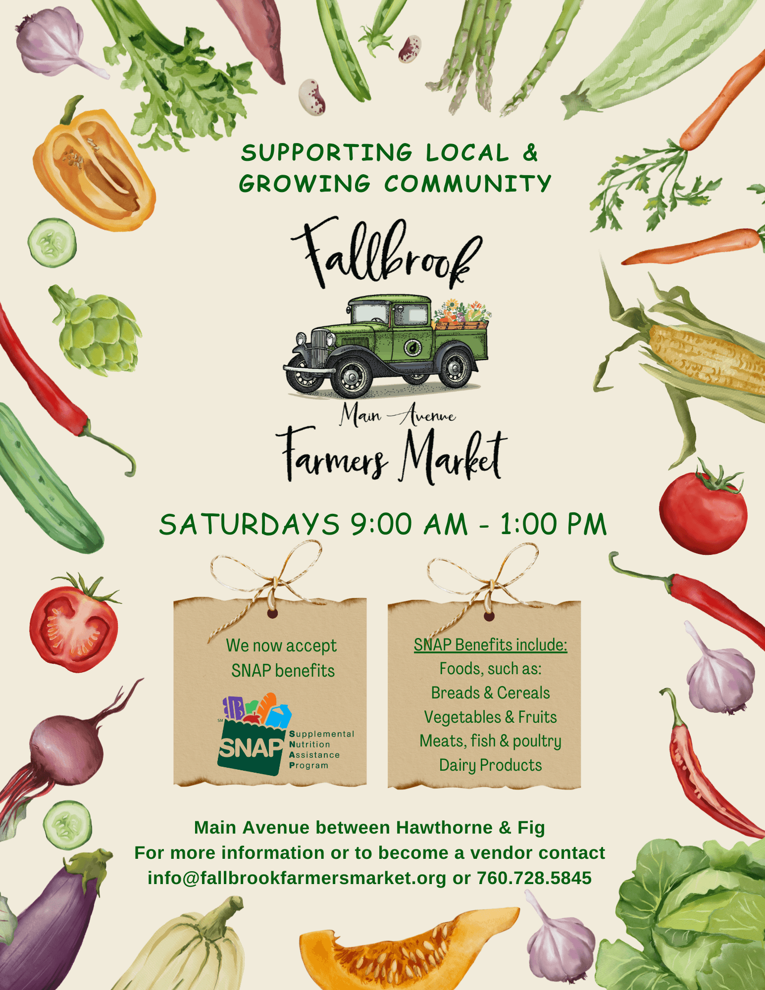 Farmers Market Downtown on Main Ave.