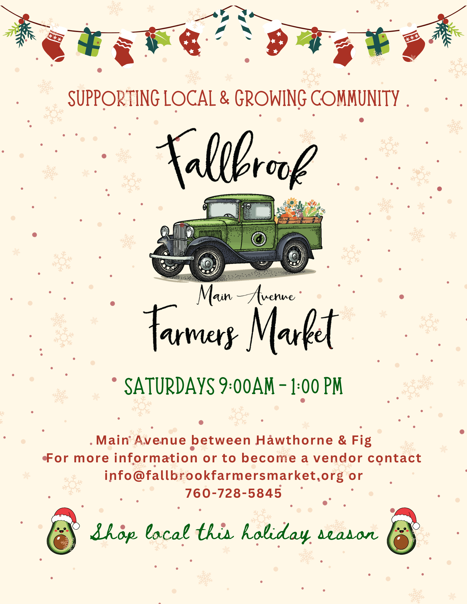 Farmers Market Downtown on Main Ave.