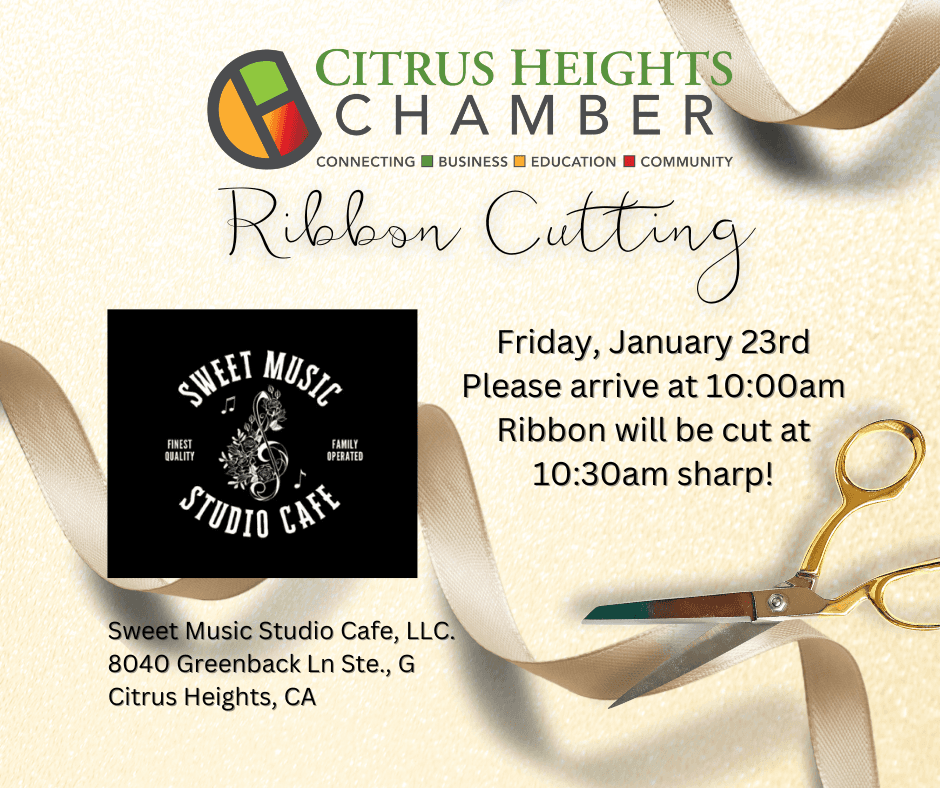 CHAMBER: Sweet Music Studio Cafe Grand Opening and Ribbon Cutting