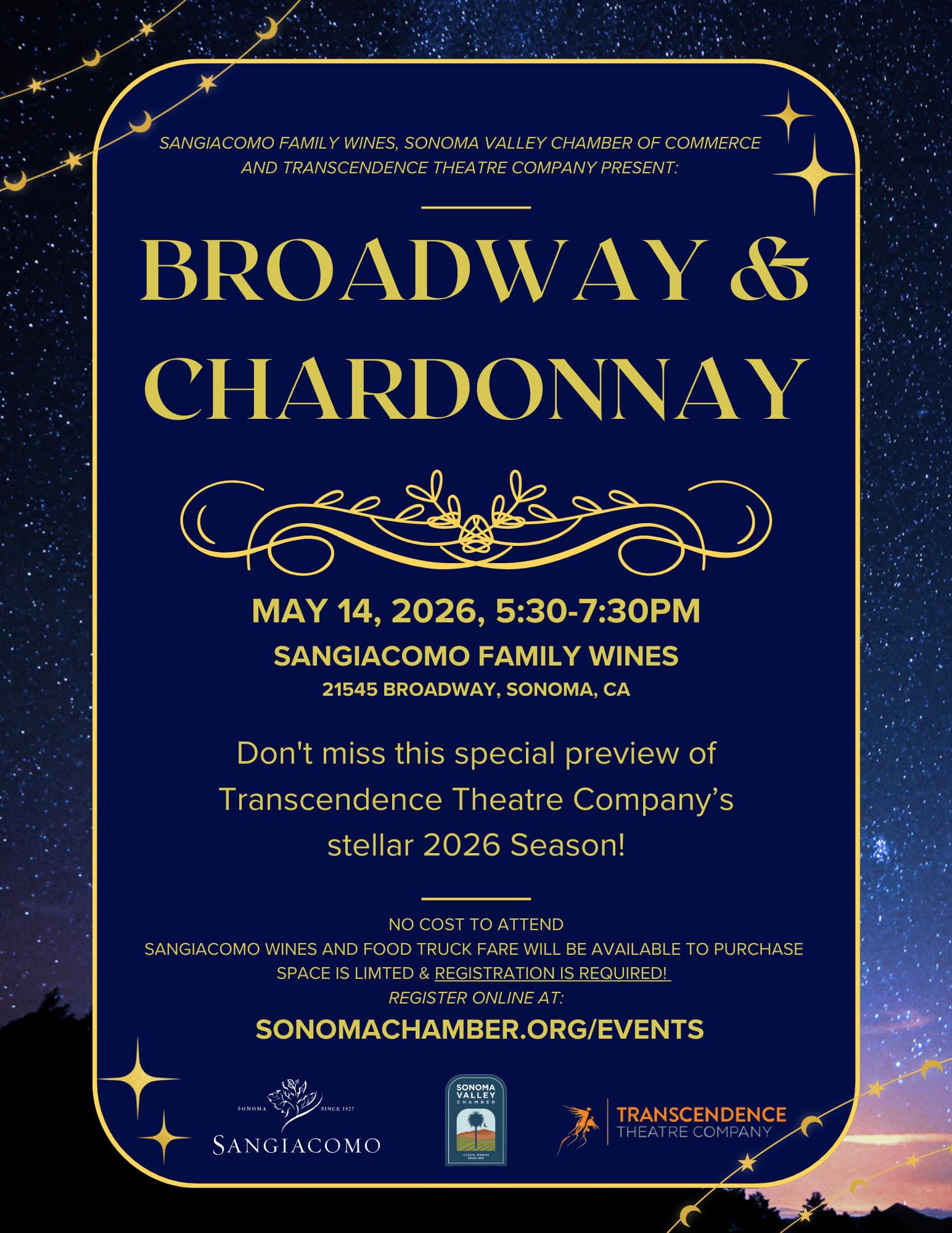 Broadway & Chardonnay with the Transcendence Theatre Company