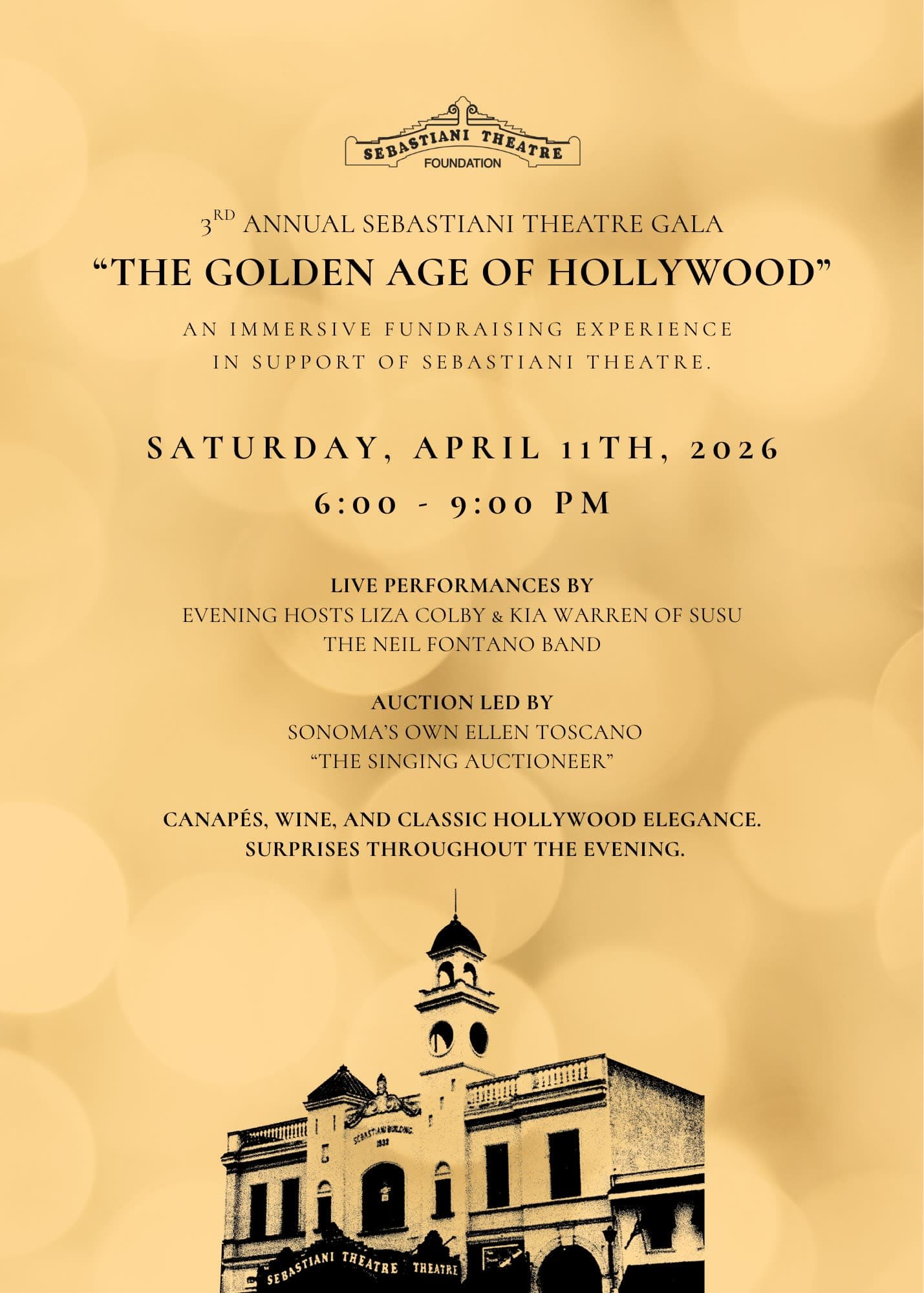 3rd Annual Sebastiani Theatre Gala!