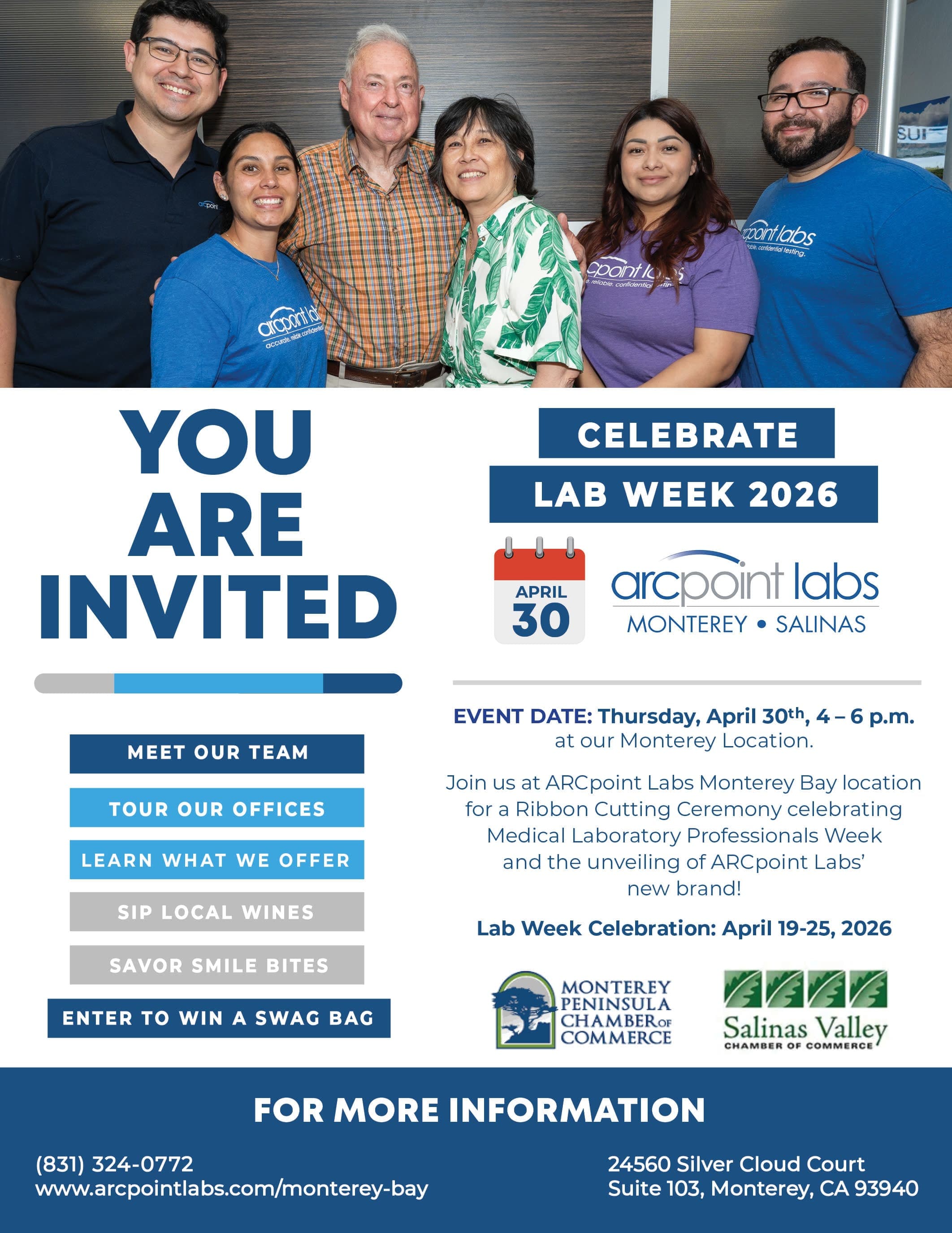 ARCpoint Labs Monterey Bay New Brand Unveiling & Ribbon Cutting