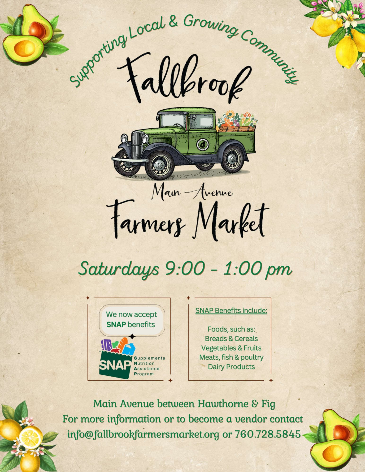 Farmers Market Downtown on Main Ave.