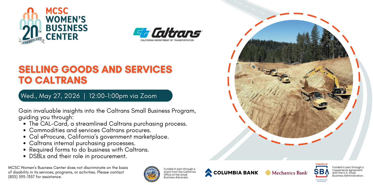 Selling Goods and Services to Caltrans