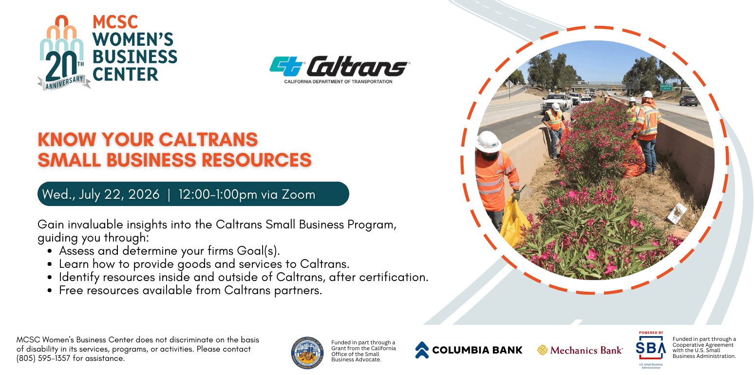 Know Your Caltrans Small Business Resources
