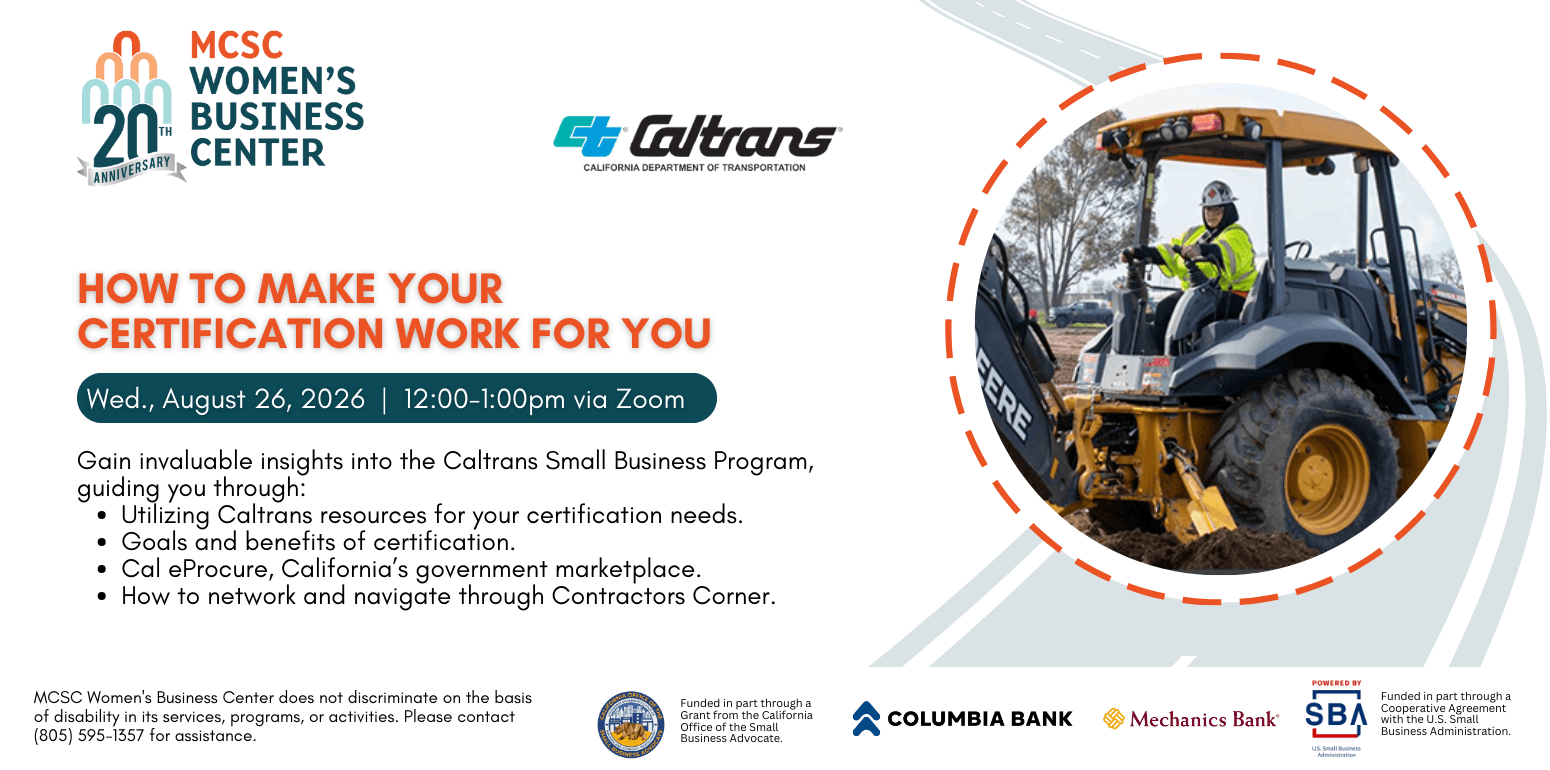 How to Make Your Caltrans Certification Work for You