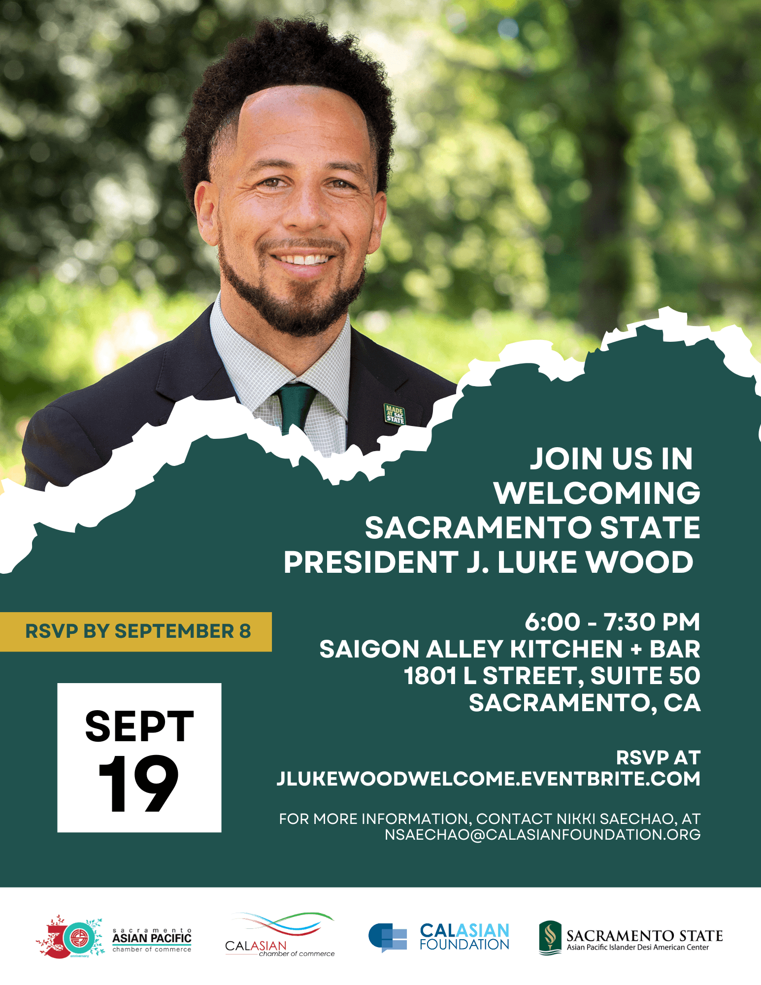 AAPI Community Welcome Reception for Sac State President J. Luke Wood